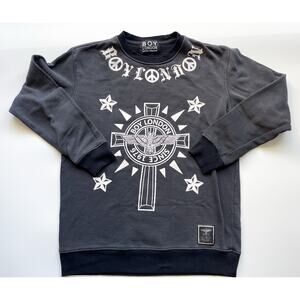 Boy London Faded Black Crewneck Sweatshirt Size M/L